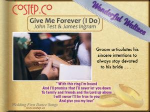 CoStepCo First Dance Wedding Waltzes – Give Me Forever (I Do)