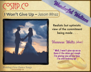 CoStepCo First Dance Wedding Waltzes – I Won’t Give Up