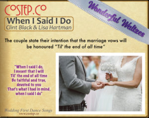 CoStepCo First Dance Wedding Waltzes – When I Said I Do